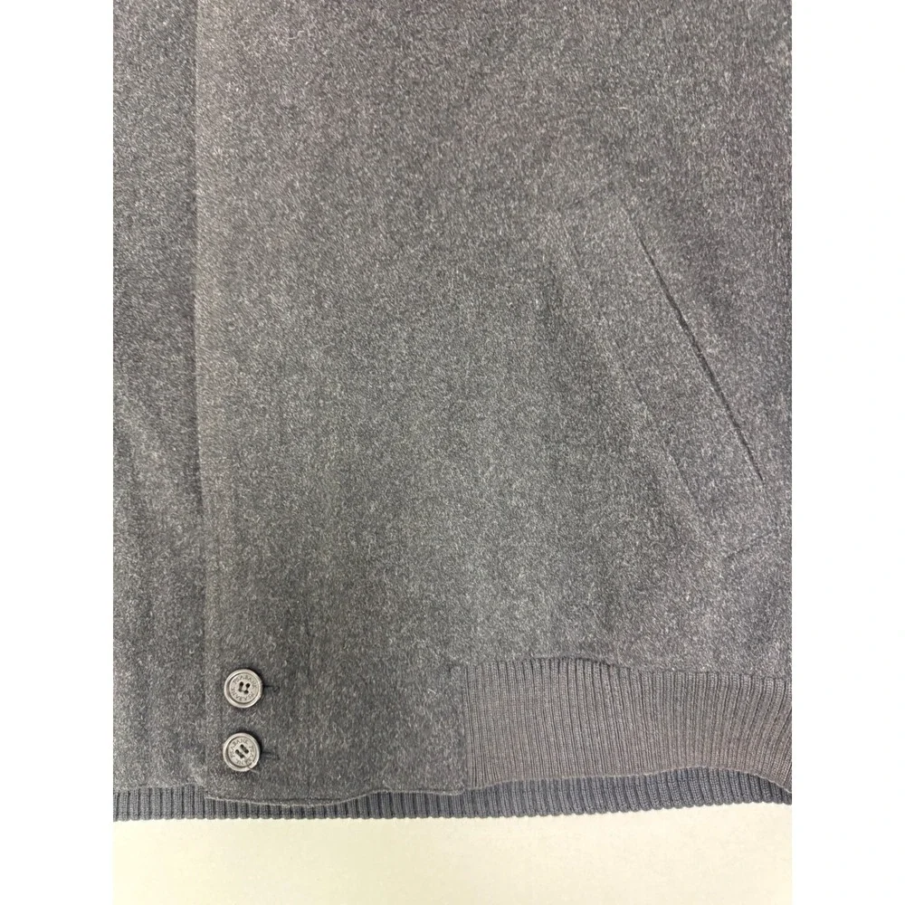 Jos A Bank Mens Wool Blend Jacket Small Gray Coat Bomber Style